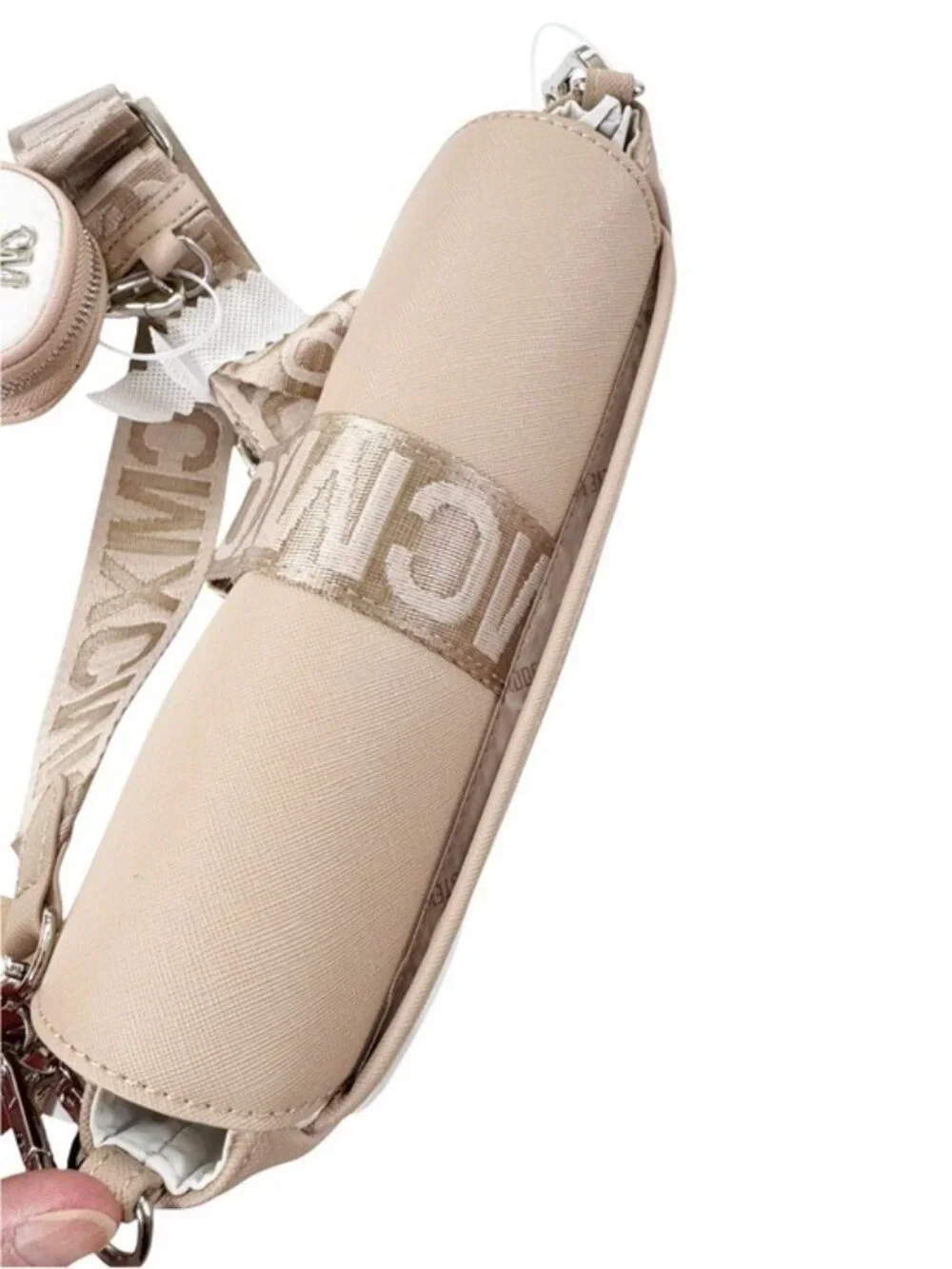 NWT Steve Madden Move Utility Crossbody Bag Cream and Tan With FLAWS - Picture 5 of 14